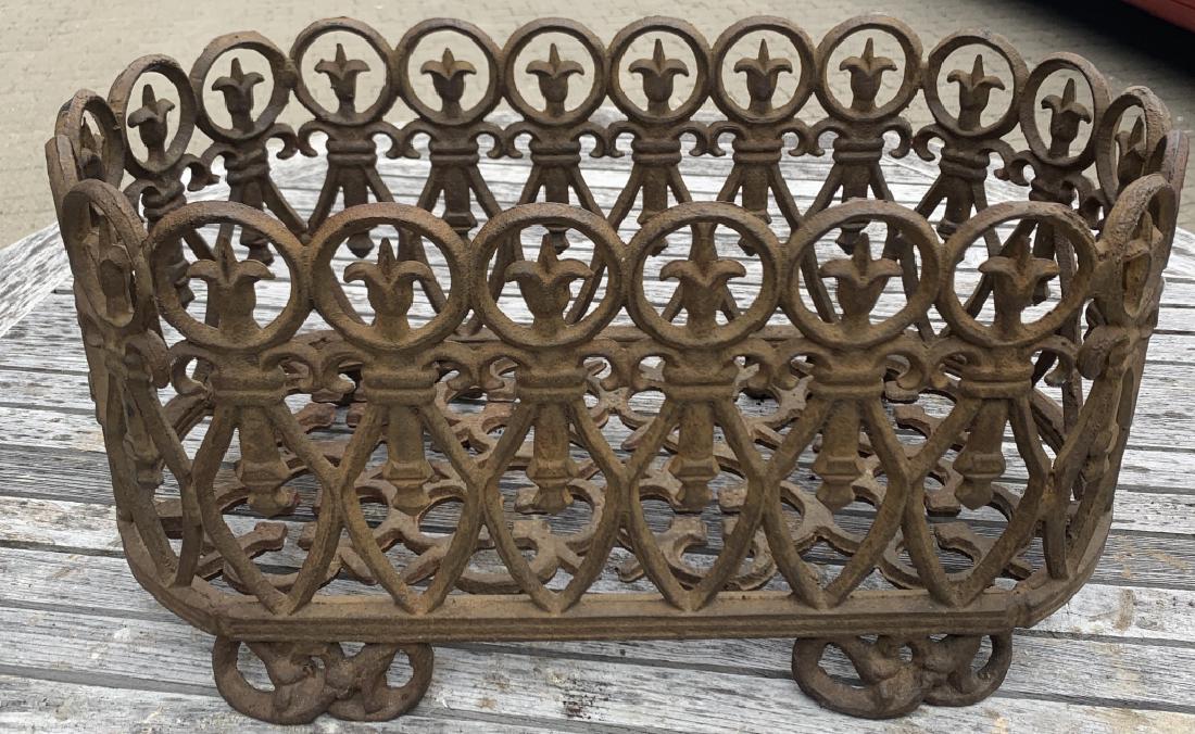 Antique French Style Cast Iron Outdoor Planter (1 of 9)