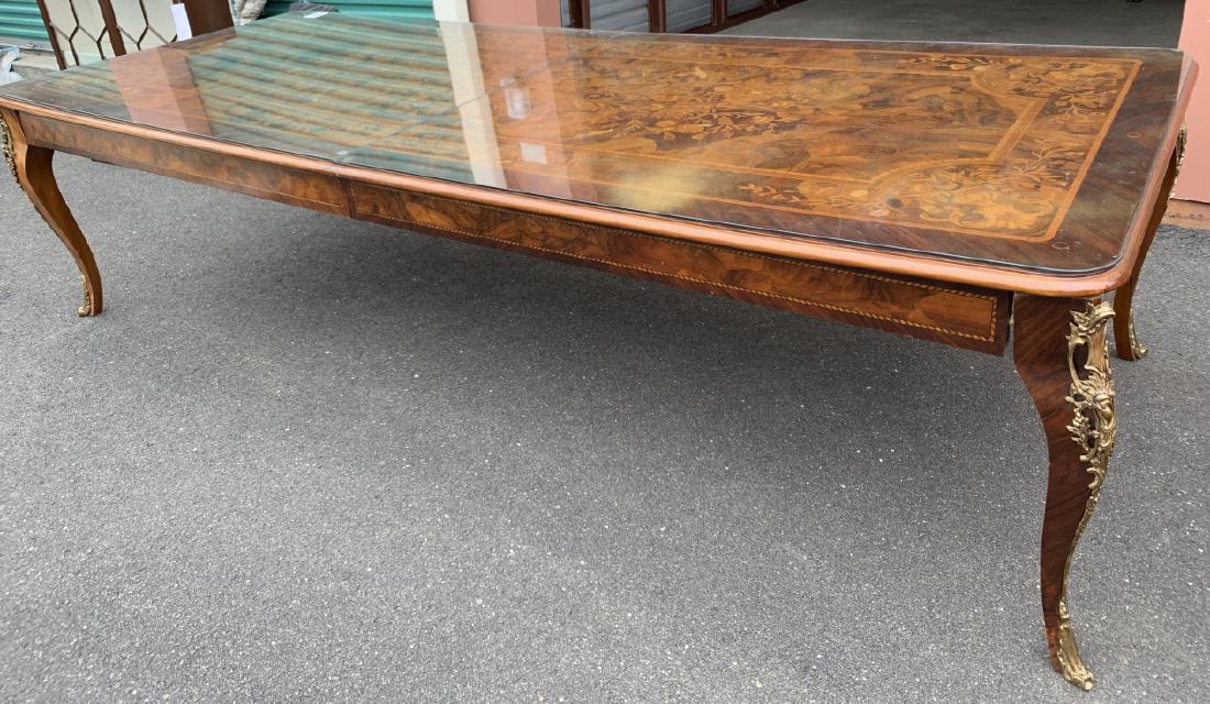 Impressive Louis XV Style Inlaid Dining Table (1 of 11)