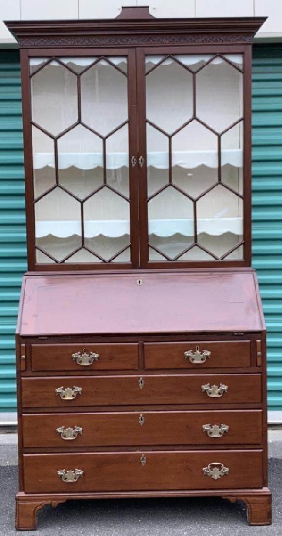 English Mahogany Slant Top Secretary Desk (1 of 9)