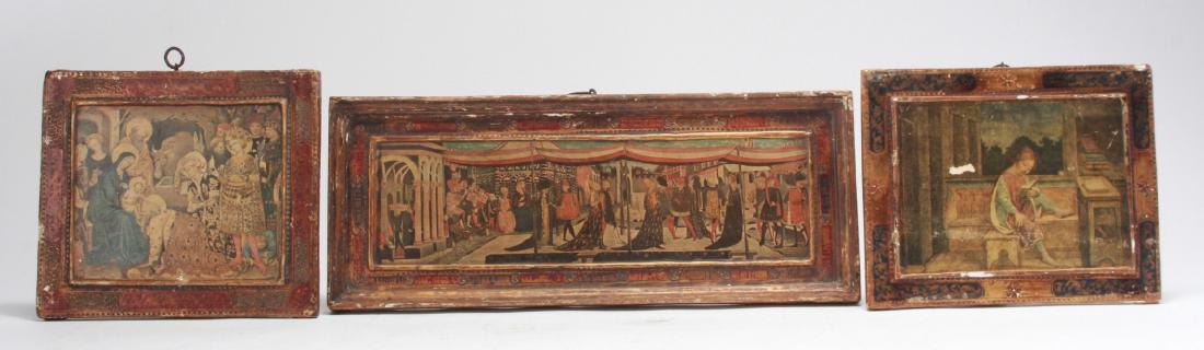 3 C Moscardi Firenze Italian Art Wooden Plaques (1 of 5)