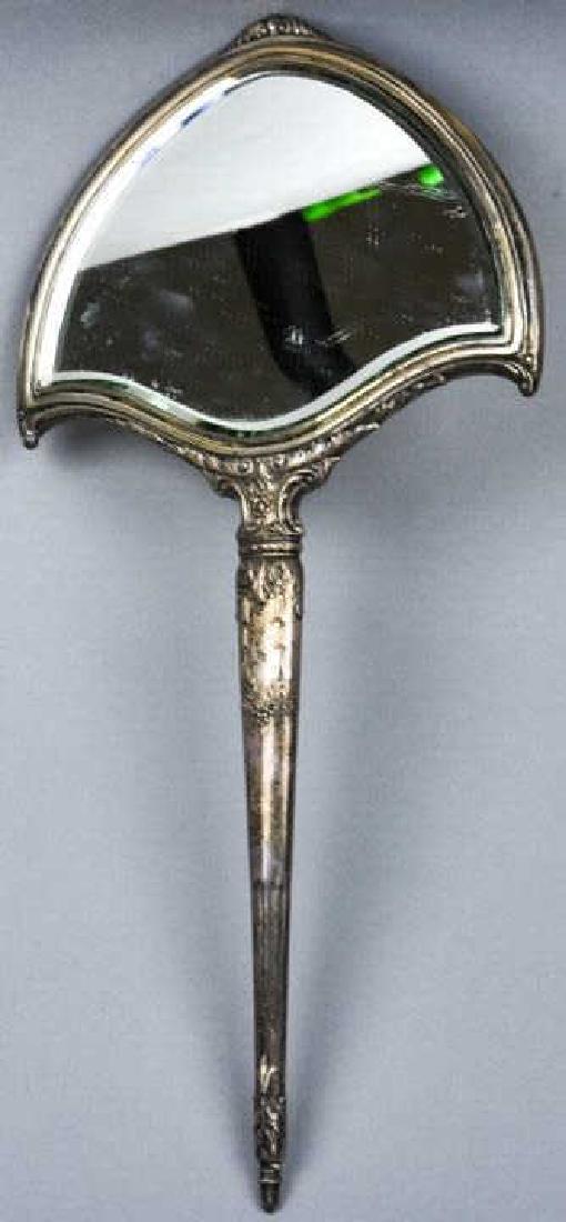 Antique Sterling Silver Art Nouveau Style Mirror (1 of 10)
