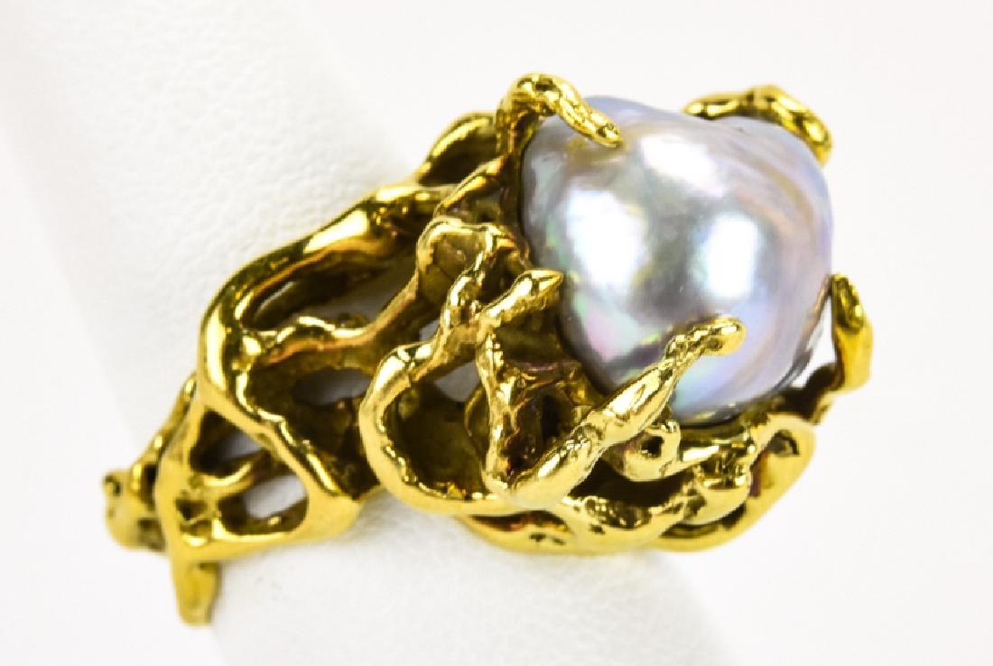 Estate Arthur King 18kt Yellow Gold Ring (1 of 4)