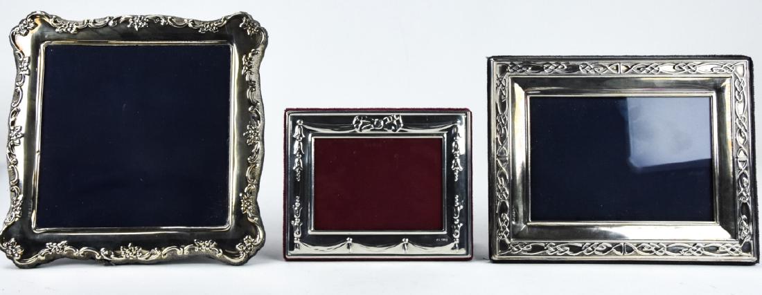 3 Sterling Silver Standing Picture Frames (1 of 10)