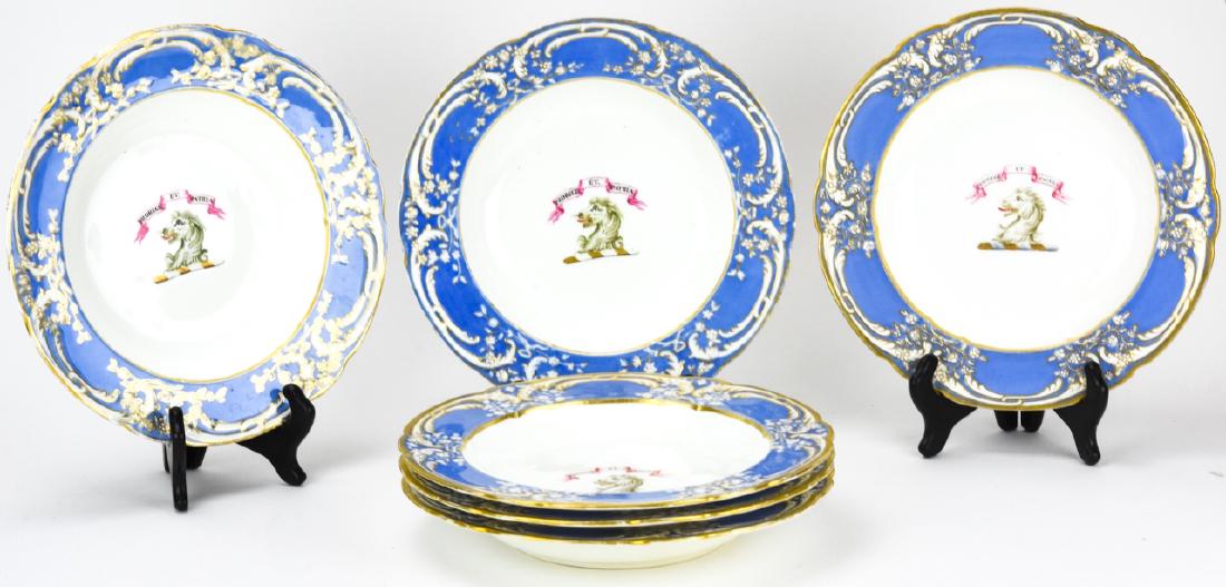 Antique 19th C Armorial Old Paris Porcelain Bowls (1 of 10)