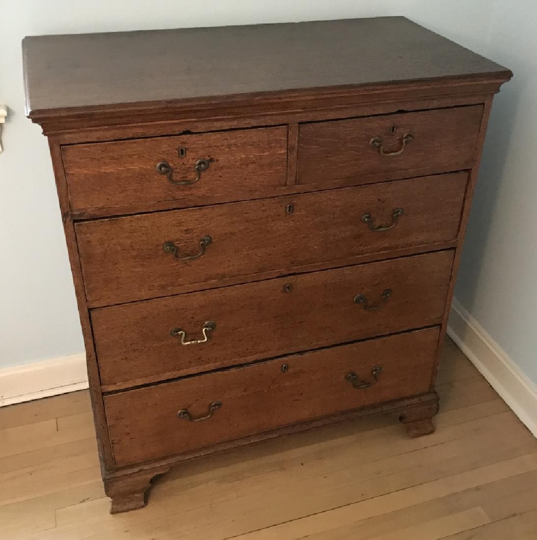 Antique 19th C English Handmade Chest of Drawers (1 of 4)