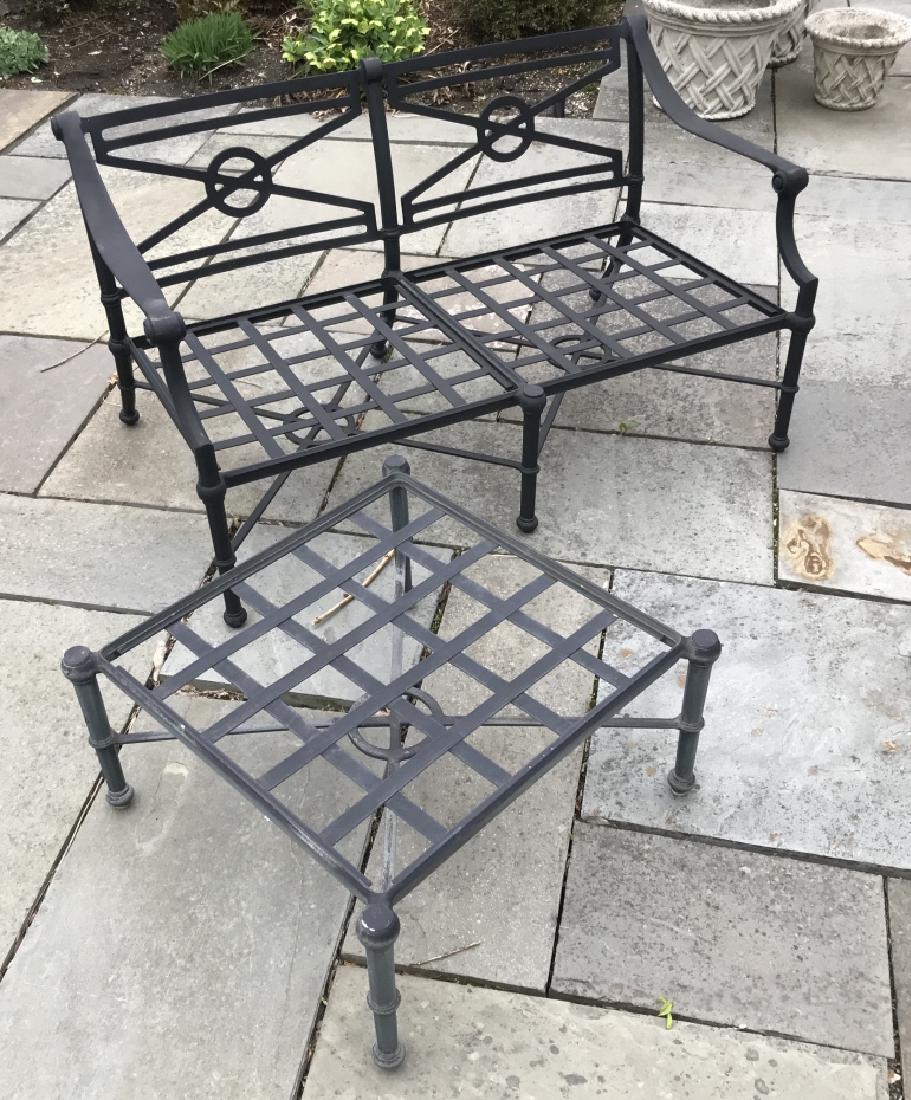 Woodard Delphi Collection Settee & Ottoman (1 of 4)