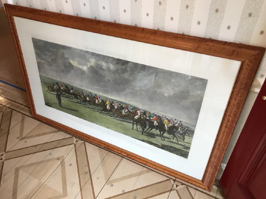Large Maple Ogee Framed McQueen's Equestrian Print (1 of 4)