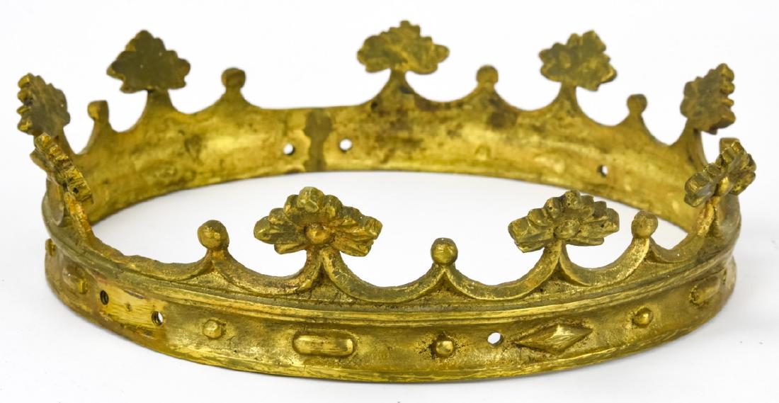 Antique Gilt Bronze Ormolu Crown (1 of 5)