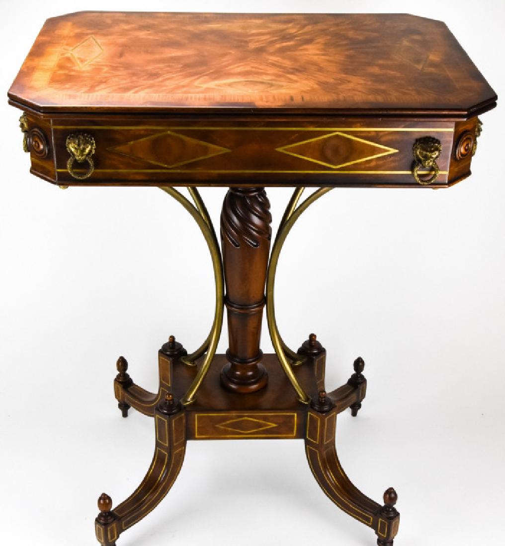 Theodore Alexander Brass Inlaid Regency Side Table (1 of 9)