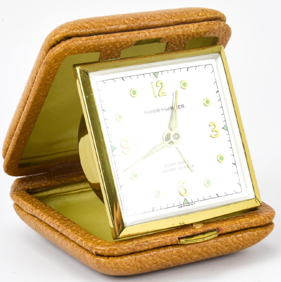 Vintage Art Deco German Travel Clock in Case (1 of 5)