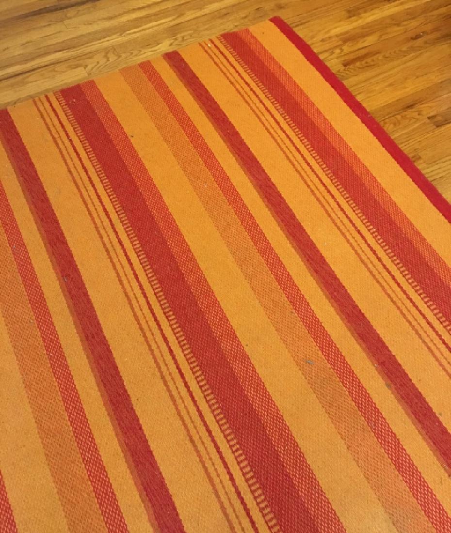 Vintage 1970s Striped Area Rug / Carpet (1 of 4)