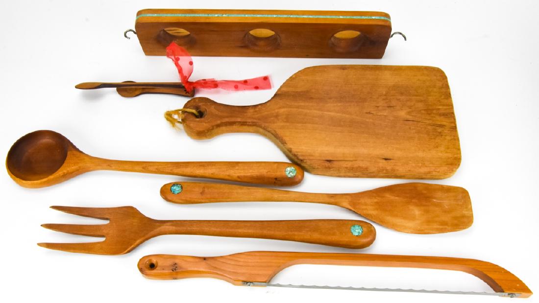 Mid Century Wooden Serving Utensils / Pieces (1 of 8)