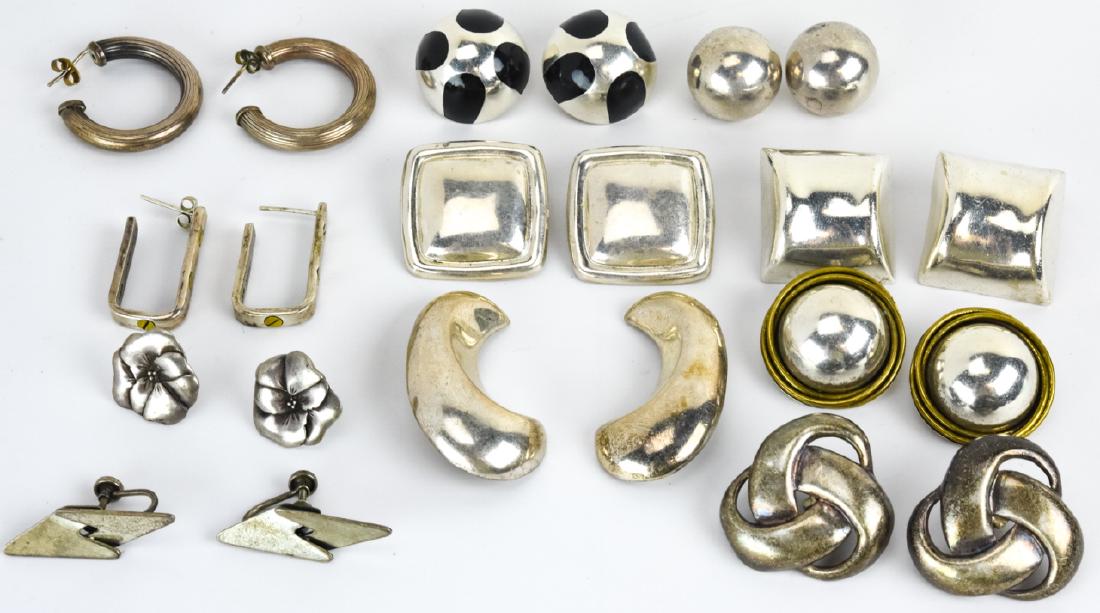 Collection of Vintage Sterling & Silver Earrings (1 of 10)