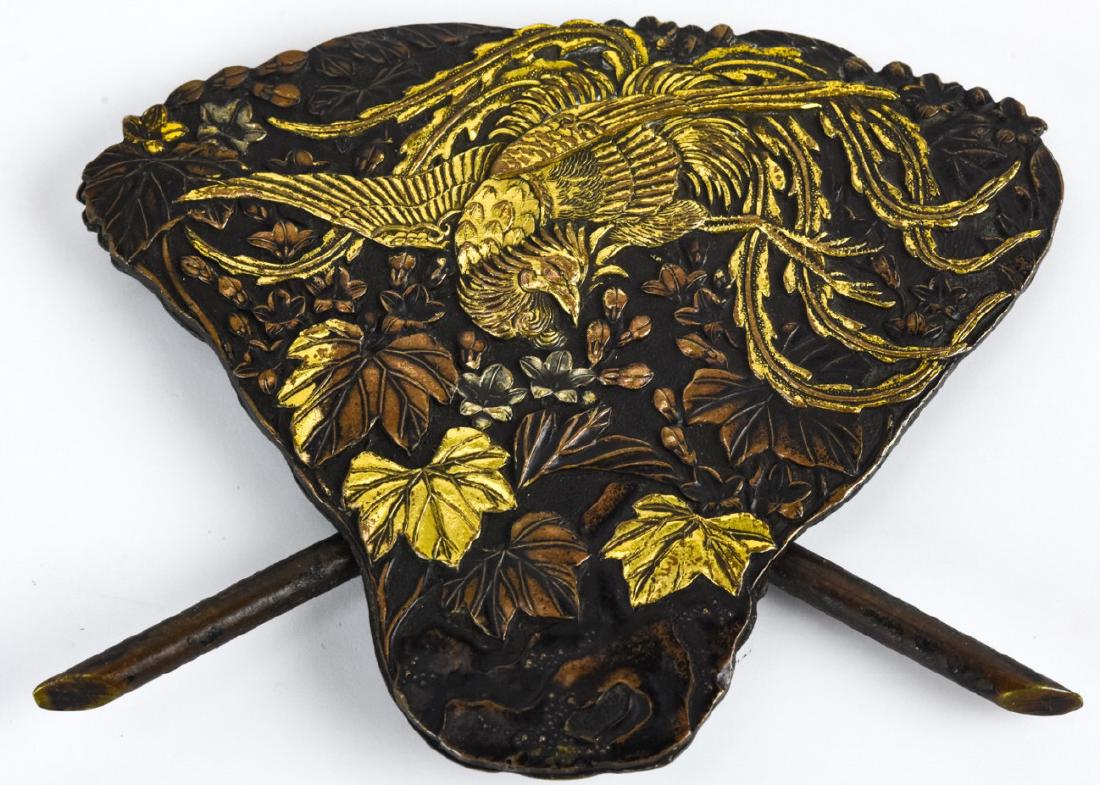 Antique 19th C Meiji Japanese Place Card Holder (1 of 6)