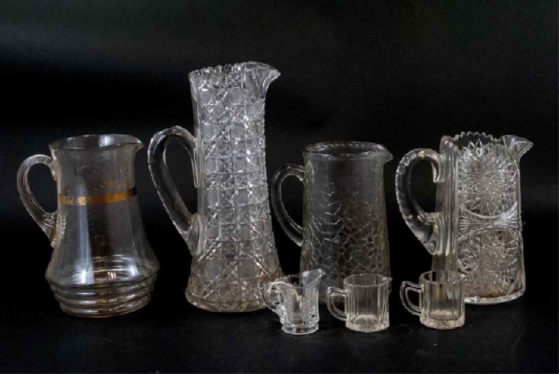 Vintage Cut Lead Crystal & Glass Pitchers (1 of 3)