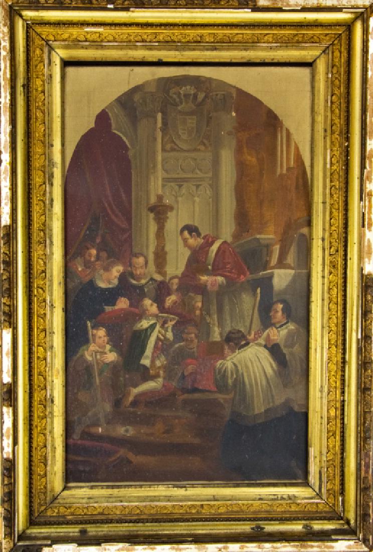 Attr. Filippo Costaggini Holy Communion Painting (1 of 7)