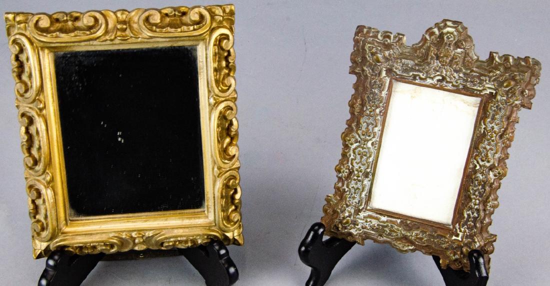 Antique 19th C Ormolu Frame & Florentine Frame (1 of 9)