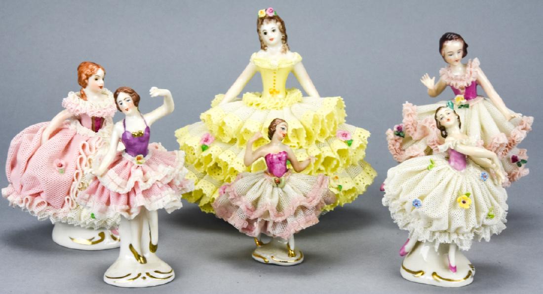 Collection Of 6 Dresden Porcelain Dancer Figurines May 11 2019 Greenwich Auction In Ct