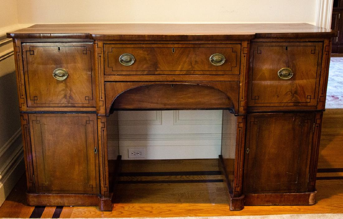 Antique 19th C English Regency Style Side Board (1 of 4)