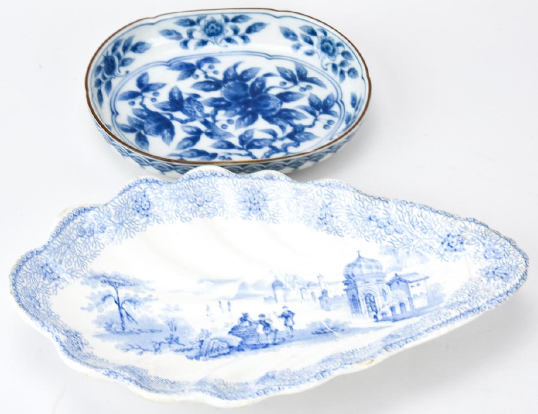 Antique Ironstone 19th C Transferware Spoon Rest (1 of 9)