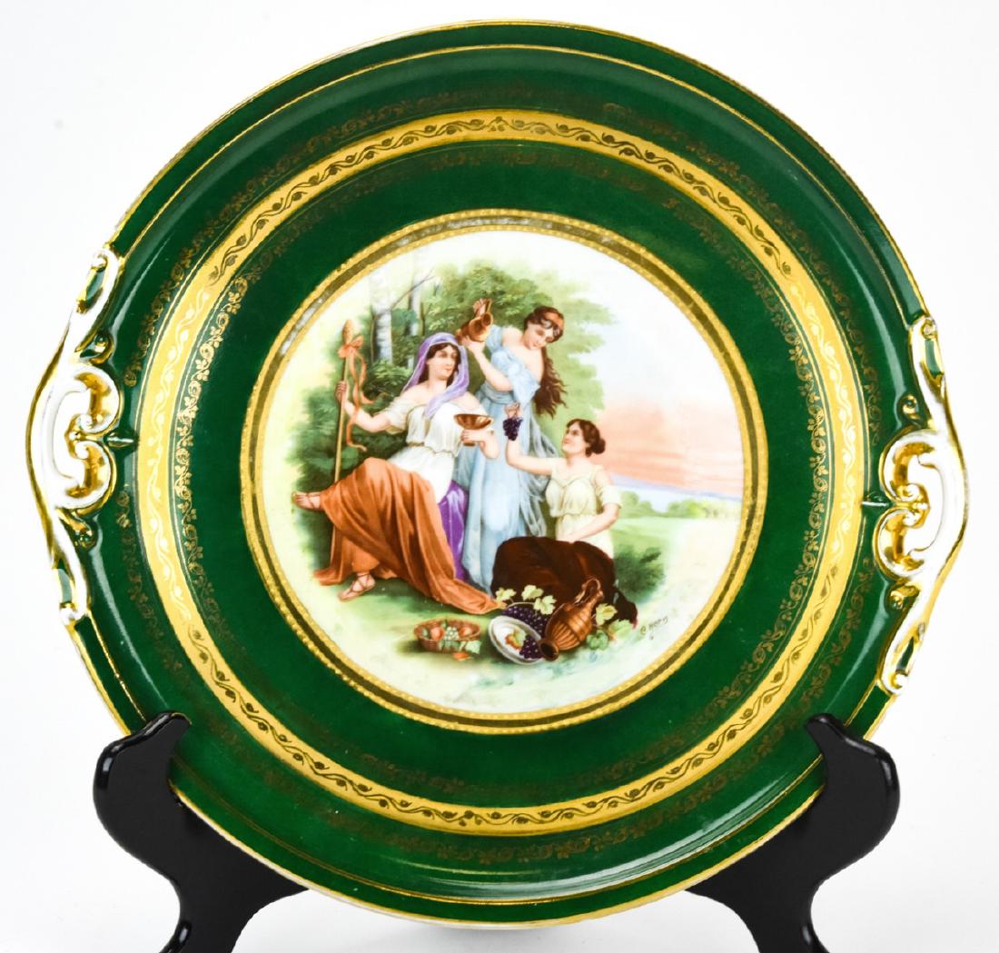 Large Antique Royal Vienna Beehive Mark Platter (1 of 8)