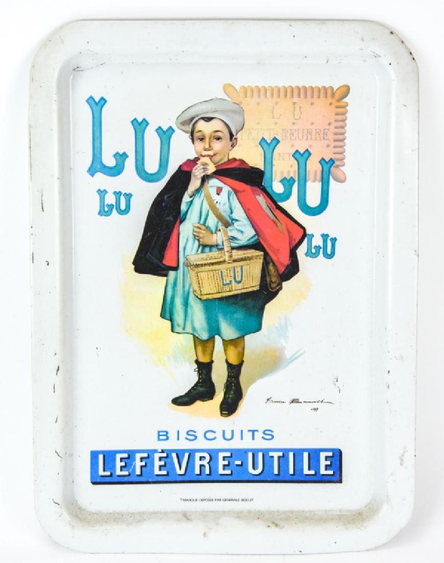 Vintage Lu Lu Biscuit Lithographed Tin Tray (1 of 6)