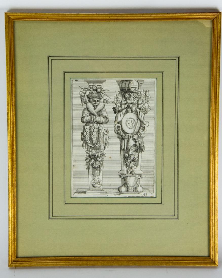 Antique 18th C Giuseppe Arcimboldo Engraving (1 of 7)