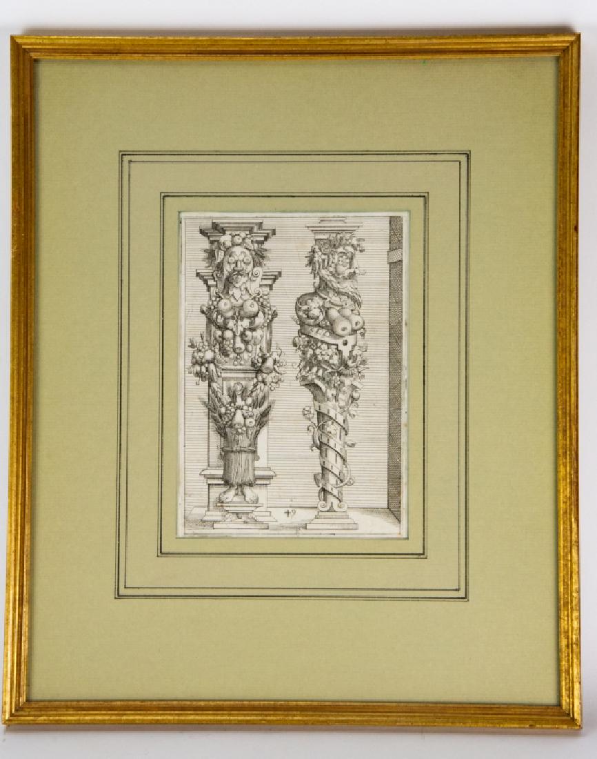 Antique 18th C Giuseppe Arcimboldo Engraving (1 of 7)