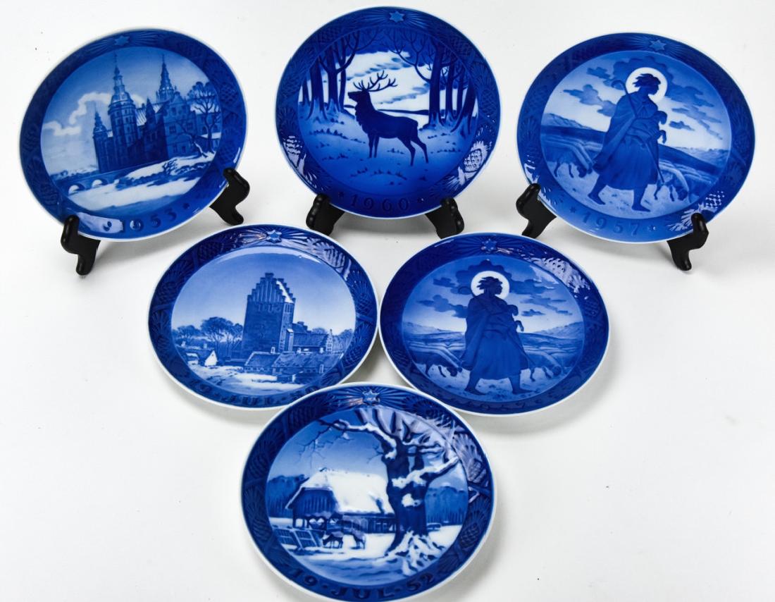 6 Royal Copenhagen Vinterfugle 1950's,1960 Plates (1 of 8)