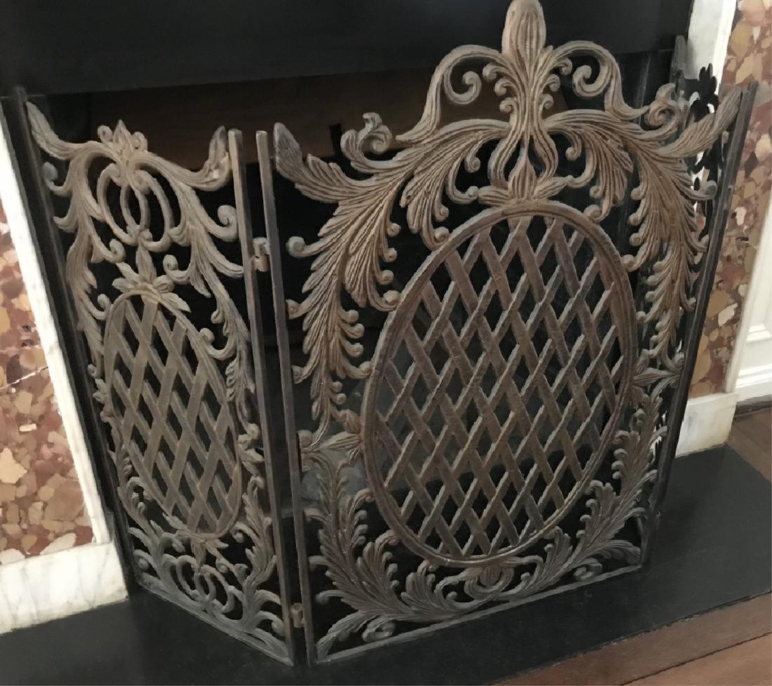 Contemporary Cast Scrollwork Fireplace Screen (1 of 2)