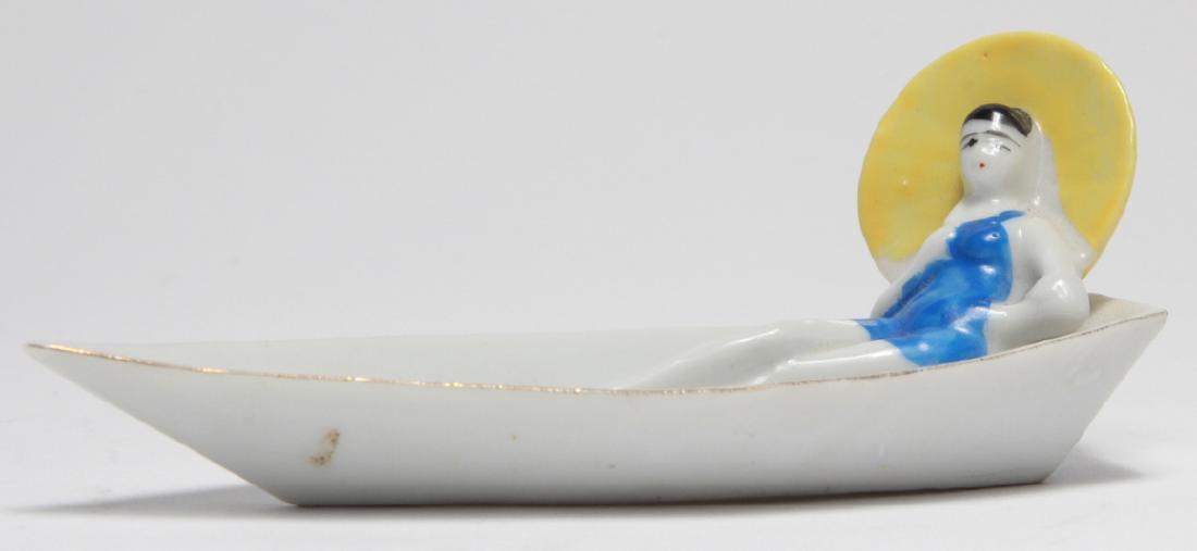 Vintage Porcelain Bathing Beauty on Porcelain Base (1 of 6)