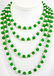 Hand Knotted Green Jade & Baroque Pearl Necklace