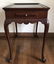 Queen Anne Style Double Tray Mahogany Side Table