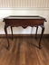 Queen Anne Style Double Tray Mahogany Side Table - 2