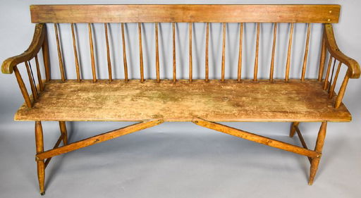 Antique Windsor Style Spindle Back Bench May 25 2019