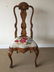 Queen Anne Inlaid Side Chair W Needlepoint Seat - 7