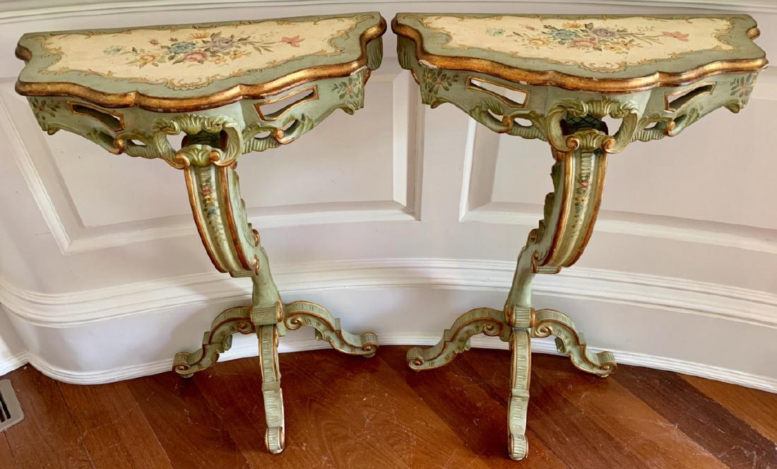 2 Antique Italian Florentine Style Console Tables (1 of 9)