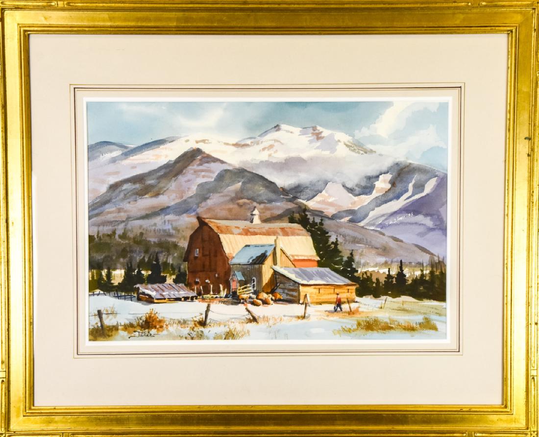 Jack Jones Watercolor Painting w Newcomb Macklin (1 of 6)