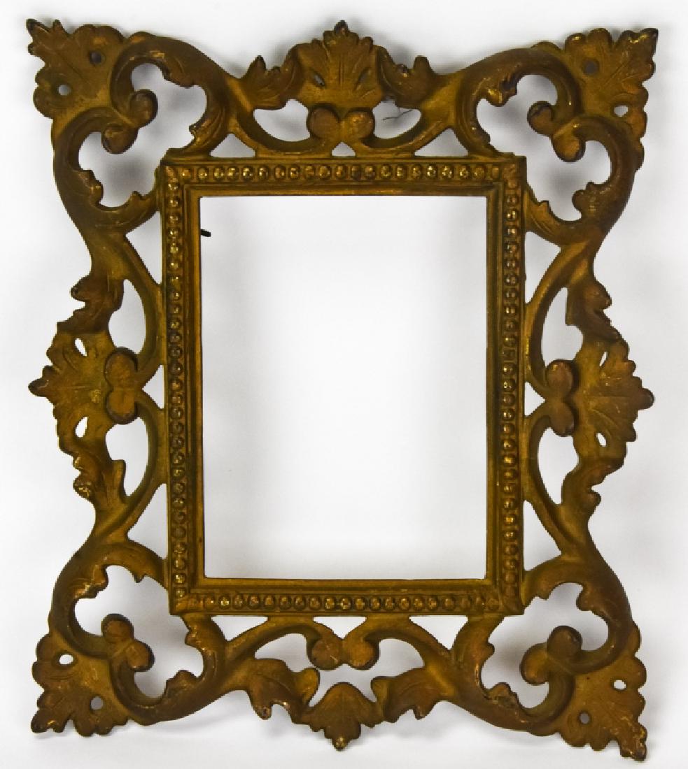 Antique French Rococo Style Ormolu Picture Frame (1 of 8)