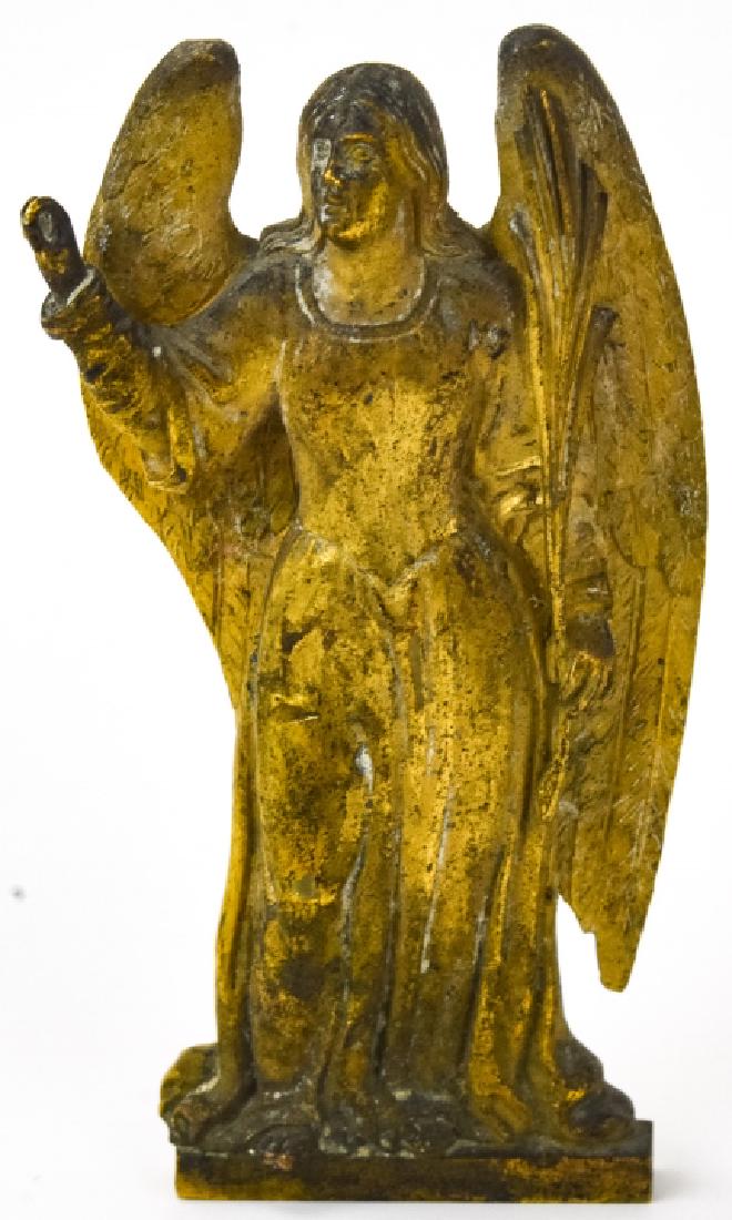 Antique 19th C French Empire Gilt Bronze Plaque (1 of 7)