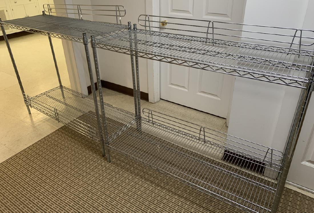 Pair Industrial Metal Storage Racks (1 of 5)
