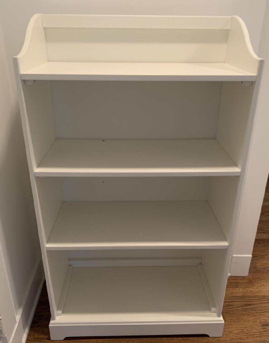 Contemporary Style White Four Shelf Bookcase (1 of 4)