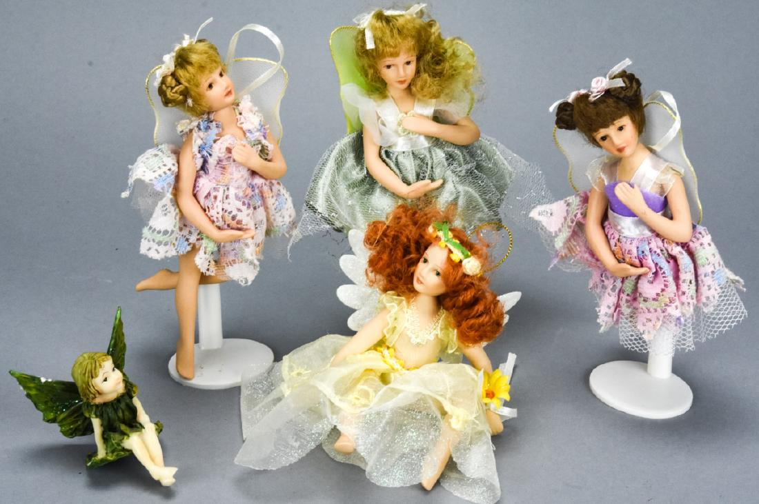 Lot of Bisque Porcelain Fairy Dolls / Figurines (1 of 6)