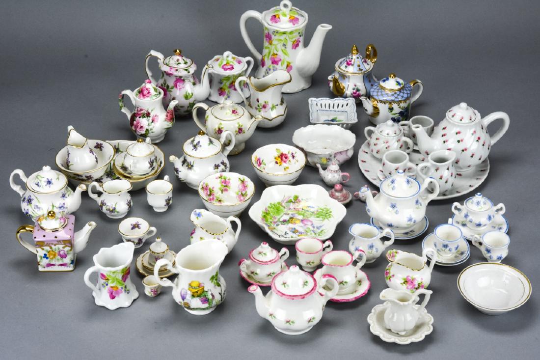 Lot of Porcelain Dollhouse Miniature Tea Sets (1 of 10)