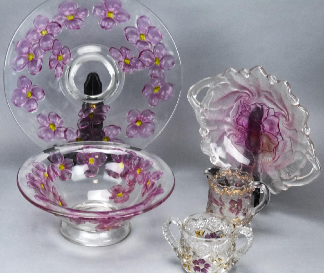 Lot Pressed Glass Centerpieces Decorative Objects (1 of 10)