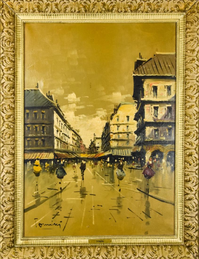 Tomini European Street Scene Oil Painting (1 of 10)