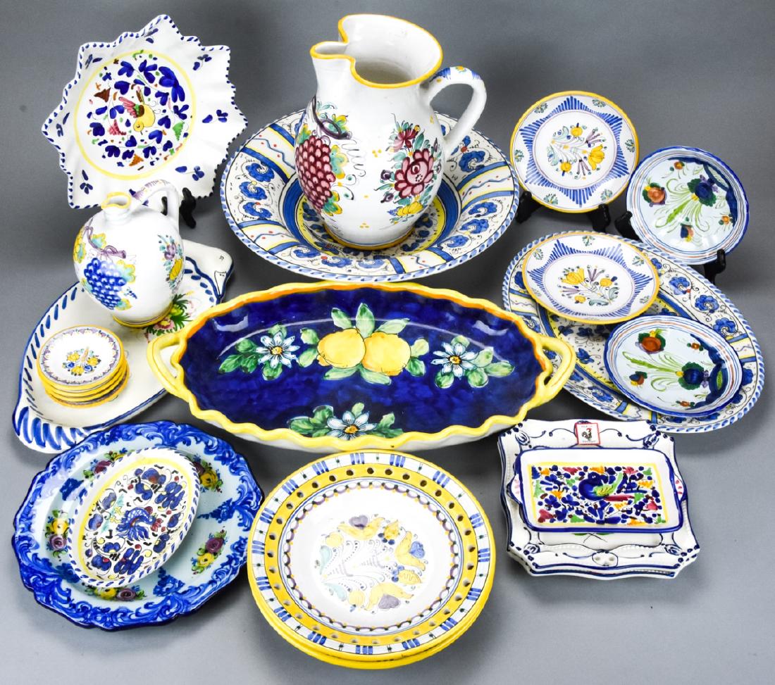 Lot Italian Portuguese Pottery Plates & Serve Ware (1 of 10)