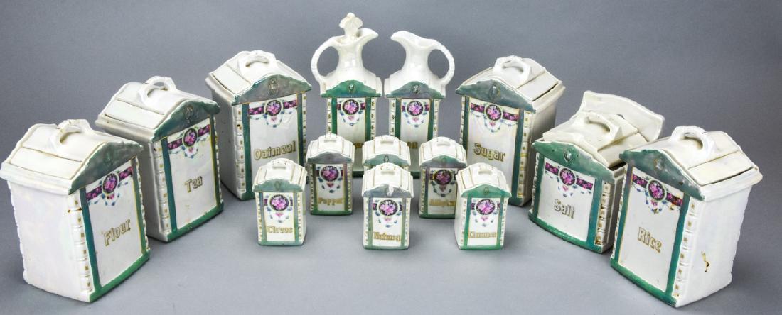 Mepoco Ware German Porcelain Kitchen Canister Set (1 of 10)