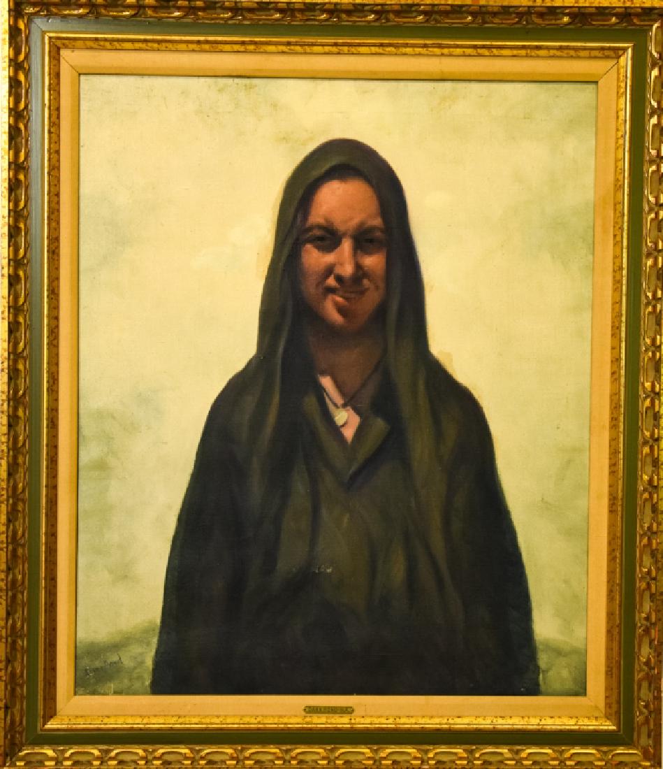 Dana Ripley Pond Large Oil Portrait Cloaked Person (1 of 7)