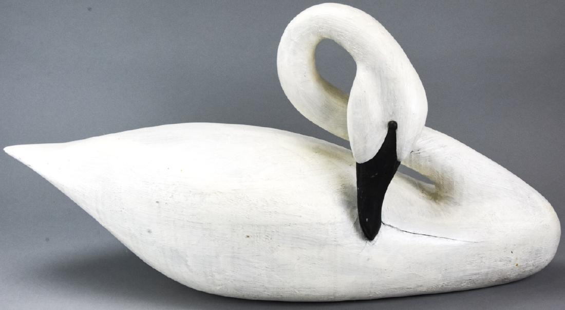 Jack Hughes Signed Large Swan Decoy (1 of 10)